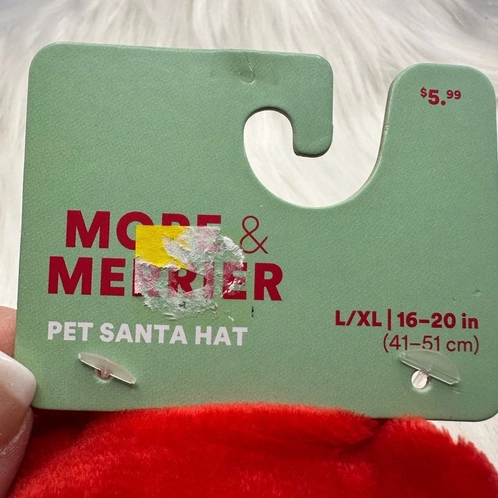 🩷5/$10 PET Red and White Santa Hat